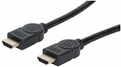 Kable - Manhattan 354080 Ultra High Speed kabel HDMI 8K@60Hz HEC Dynamic HDR VRR QMS QFT ALLM eARC 3D wtyczka HDMI na wtyczce ekranowana 2 m czarna - miniaturka - grafika 1