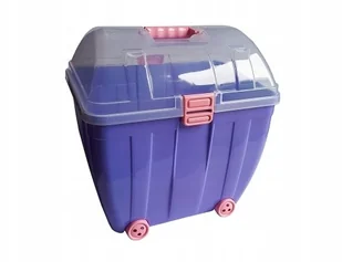 Duży Pojemnik Kuferek kółka, na zabawki Żółty - Pojemniki na zabawki - miniaturka - grafika 2