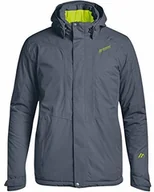 Kurtki i kamizelki sportowe męskie - Maier Sports Maier Sports Metor Therm M męska kurtka funkcyjna szary Ombrebl/limepunch 56 125005 - miniaturka - grafika 1