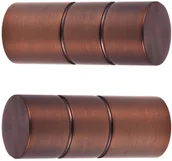 Karnisze - Gardinia Zakończenie Windsor Cylinder brąz - miniaturka - grafika 1