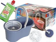 Miotły, szufle, mopy - Ravi Mop obrotowy rotacyjny wiadro + GRATISY WKŁAD AJAX Mop SAMBA - miniaturka - grafika 1