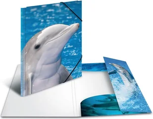 Herma HERMA 7141 teczka DIN A4 z tworzywa sztucznego, seria zwierząt, motyw Eckspanner delfin, z gumowymi, 1 sztuki 7141 - Teczki i skoroszyty - miniaturka - grafika 2