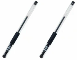 GRAND Pióro żelowe czarne GR-101 2 sztuki) 160-1703 GRAND - Pióra kulkowe - miniaturka - grafika 2