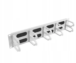 LANBERG ORGANIZER KABLI AK-1204-S 19" 2U Z 5 UCHWYTAMI PANEL SZCZOTKOWANY TYP B SZARY - Pozostałe akcesoria sieciowe - miniaturka - grafika 8