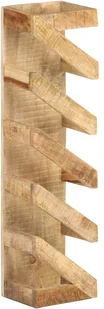 vidaXL VidaXL Stojak na 5 butelek wina lite drewno mango 321627 - Stojaki na wino - miniaturka - grafika 2