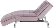 Narożniki - Beliani Szezlong welurowy rozkładany różowy LOIRET 185545 - miniaturka - grafika 1