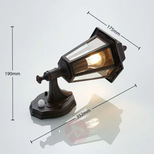 LINDBY Kinkiet zewnętrzny Noor z czujnikiem ruchu - Lampy ogrodowe - miniaturka - grafika 5