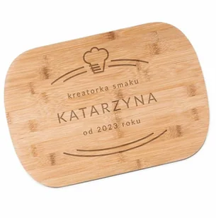 Murrano Deska bambusowa do krojenia z grawerem dla najlepszej kucharki na DSK-BMB1-040 - Deski do krojenia - miniaturka - grafika 5