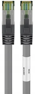 Kabel Lan Patchcord Cat 8.1 S/ftp szary 15m - Patchcordy - miniaturka - grafika 8