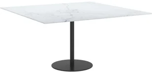 vidaXL Lumarko Blat stołu, biały, 80x80 cm, 6 mm, szkło ze wzorem marmuru 322257 - Meble modułowe i akcesoria - miniaturka - grafika 2