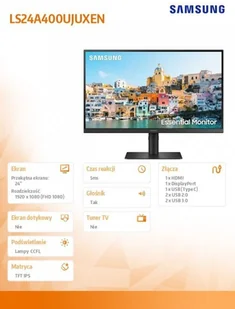 Samsung LS24A400UJUXEN - Monitory - miniaturka - grafika 18