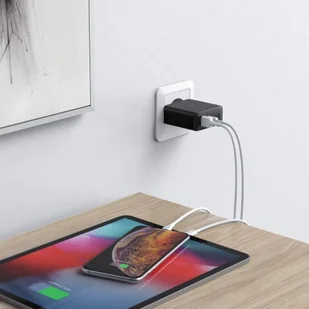 Aukey Ultraszybka ładowarka sieciowa 2xUSB Power Delivery 1xUSB A+1xUSB C 60W 5.4A PA-D3 - Ładowarki do telefonów - miniaturka - grafika 13