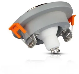 v-tac Oprawa Oczko V-TAC GIPS BETON GU10 Okrągła Wpuszczana Szary/Różowe Złoto VT-862 - Oprawy, klosze i abażury - miniaturka - grafika 3