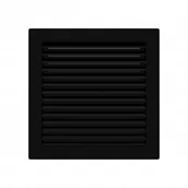 Kratki wentylacyjne - Parkanex airRoxy wentylacyjna skośna z siatką 14x14 czarna/grafit AirRoxy 0945 02-339 - miniaturka - grafika 1