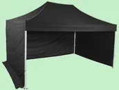 Pawilony ogrodowe - Expodom Namiot ekspresowy 3x4,5m - profil aluminiowy sześciokątny, Czarny - miniaturka - grafika 1