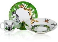 Zestawy naczyń dla dzieci - Banquet 3- częściowy zestaw dla dzieci Przyjaciele z dżungli - miniaturka - grafika 1