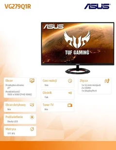 Asus VG279Q1R Czarny - Monitory - miniaturka - grafika 9
