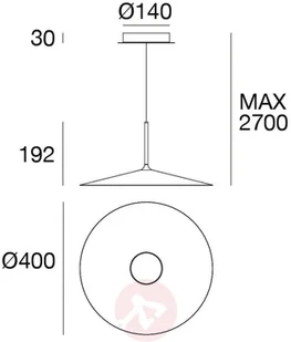Linea Light Lampa wisząca LED Poe Plus, biała - Lampy sufitowe - miniaturka - grafika 4
