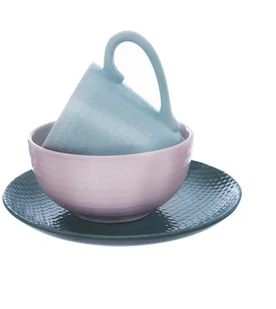 Orion Talerz deserowy, płaski, ceramiczny, 21 cm, różowy 128440 - Miski i półmiski - miniaturka - grafika 3