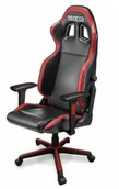 Fotele gamingowe - Sparco Icon Czarno-czerwony (00998NRRS) - miniaturka - grafika 1