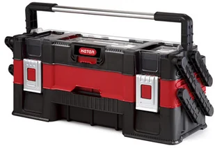 KETER Skrzynki na narzędzia 17198033 Canti Trio Czarny/Szary /Czerwony - Pozostałe wyposażenie warsztatu - miniaturka - grafika 2