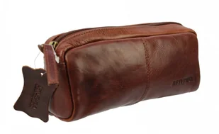 BETLEWSKI (PL) Skórzana Saszetka Prostokątna BETLEWSKI (PL) Etui Uniwersalne PBS-319 - Kosmetyczki, organizery i kuferki - miniaturka - grafika 2