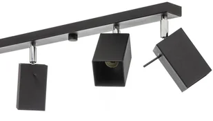 Euluna Spot sufitowy Square, czarny 6-punktowy liniowy - Lampy sufitowe - miniaturka - grafika 5