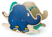 Zabawki na biegunach - Small Foot by Legler Small Foot Design 10819 zwierzak na biegunach z drewna w kształcie słonia z wysyłka z myszą, oparcia i niska wysokość siedziska zapewnia bezpieczne huśtawki, Schult motoryka stałe i koordynacji - miniaturka - grafika 1