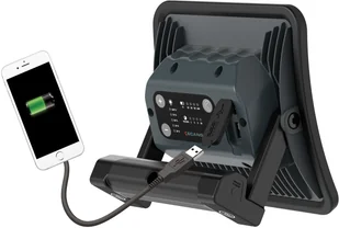 Scangrip akumulatorowa lampa robocza ze ściemniaczem COB LED 2000 lumenów, Li-lon 7,3V/4Ah, POWERBANK USB, NOVA R Scangrip [03.5456] 03.5456 - Latarki - miniaturka - grafika 4