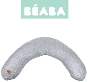 Beaba Beaba Ergonomiczna poduszka rogal dla kobiet w ciąży i karmiących Big Flopsy Fleur de coton Heather grey solution-bc-7601-0 - Poduszki do karmienia - miniaturka - grafika 11