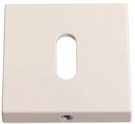 Akcesoria do drzwi - Gamet Szyld drzwiowy kwadratowy wc na klucz biały matowy PLT-26J-N-LPM40-KW - miniaturka - grafika 1