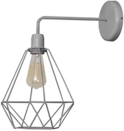 Lampy ścienne - Helam Kinkiet KARO 1xE27/60W/230V szary - miniaturka - grafika 1