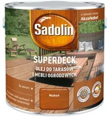 Farby olejne i specjalne - Sadolin Impregnat Olej Superdeck Mahoń 2,5 L - miniaturka - grafika 1