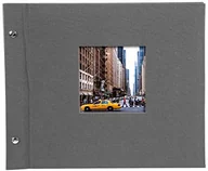 Albumy fotograficzne - goldbuch Goldbuch Bella Vista, 30 x 25 cm, 40 czarnych stron z pergaminowymi przekładkami, len, szary, 26 725 - miniaturka - grafika 1