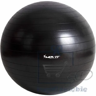 Movit Piłka gimnastyczna z pompką - 75 cm - Czarna - Piłki do ćwiczeń - miniaturka - grafika 3