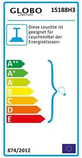 Globo Lighting LAMPA wisząca AMY 15188H3 abażurowa OPRAWA okrągła ZWIS z kryształkami glamour crystal srebrny 15188H3 - Lampy stojące - miniaturka - grafika 3
