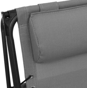 vidaXL Składane krzesło tarasowe, szare, tworzywo textilene 312466 - Leżaki ogrodowe - miniaturka - grafika 10