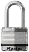Kłódki - Master Lock kłódka Excell wysokiego bezpieczeństwa z długim uchwytem i klucze do piwnicy pomieszczeń ze stali laminiertem, 45 mm. M1EURDLH - miniaturka - grafika 1