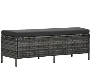 Szary, 3-cz. zestaw rattanowy do ogrodu G8-E80 - Meble ogrodowe - miniaturka - grafika 4