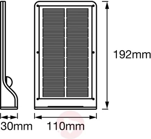 LEDVANCE DoorLED solarna lampa ścienna LED biała - Lampy ogrodowe - miniaturka - grafika 5