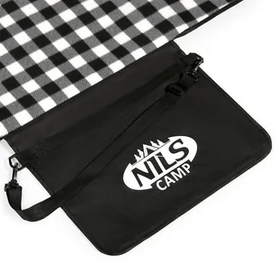 NILS CAMP NC2310 KOC PIKNIKOWY BIAŁO-CZARNY 300x200 CM PE + ALU NILS CAMP - Koce piknikowe - miniaturka - grafika 7