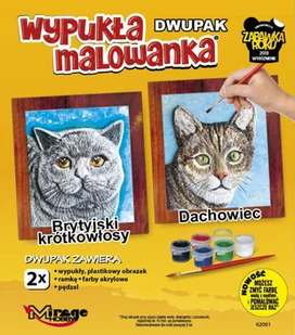 Wypukła malowanka Dwupak Koty Brytyjski krótkowłosy-Dachowi - Zabawki kreatywne - miniaturka - grafika 2