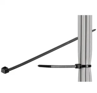 Techly Opaski nylonowe Techly zaciskowe 280x4,8mm, 100 szt., czarne 306509 - Pozostałe akcesoria sieciowe - miniaturka - grafika 2