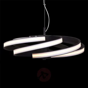 LIS Poland Dekoracyjna lampa wisząca LED Zoya, czarna - Lampy sufitowe - miniaturka - grafika 3