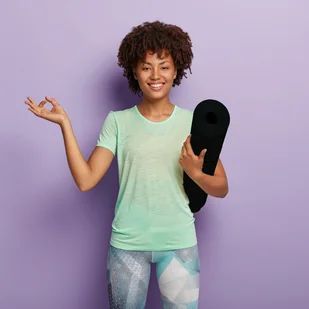 Movit CZARNA MATA TPE 190x60x0,6cm DO ĆWICZEŃ FITNESS - Maty do ćwiczeń - miniaturka - grafika 2