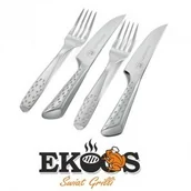 Zestawy do grillowania - Weber Zestaw sztućców do steków Deluxe dla 2 osób 36cm 17077 - miniaturka - grafika 1
