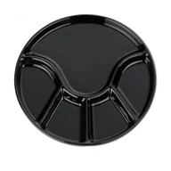 Miski i półmiski - Kela Annelie Czarny Półmisek Talerz Do Fondue Ceramiczny - miniaturka - grafika 1