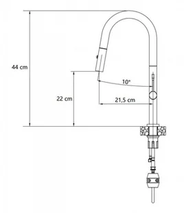QUADRON Bateria FELICITY T-LINE czarny metalik + złoty PVD 3623521_T1PVDG1) - Baterie kuchenne QUADRON Bateria FELICITY T-LINE czarny metalik + złoty PVD 3623521_T1PVDG1) - Baterie kuchenne - miniaturka - grafika 2