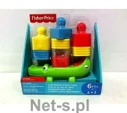 Fisher Price Krokodylek + klocki do układania DRG34 - Klocki - miniaturka - grafika 4