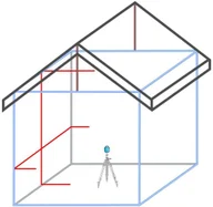 Sprzęt geodezyjny - GeoFennel Laser liniowy krzyżowy EL 609 zestaw L35-easy 12-280-21 - miniaturka - grafika 1